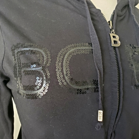 BCBGMaxAzria Sequined Hoodie Jacket - Picture 4 of 8